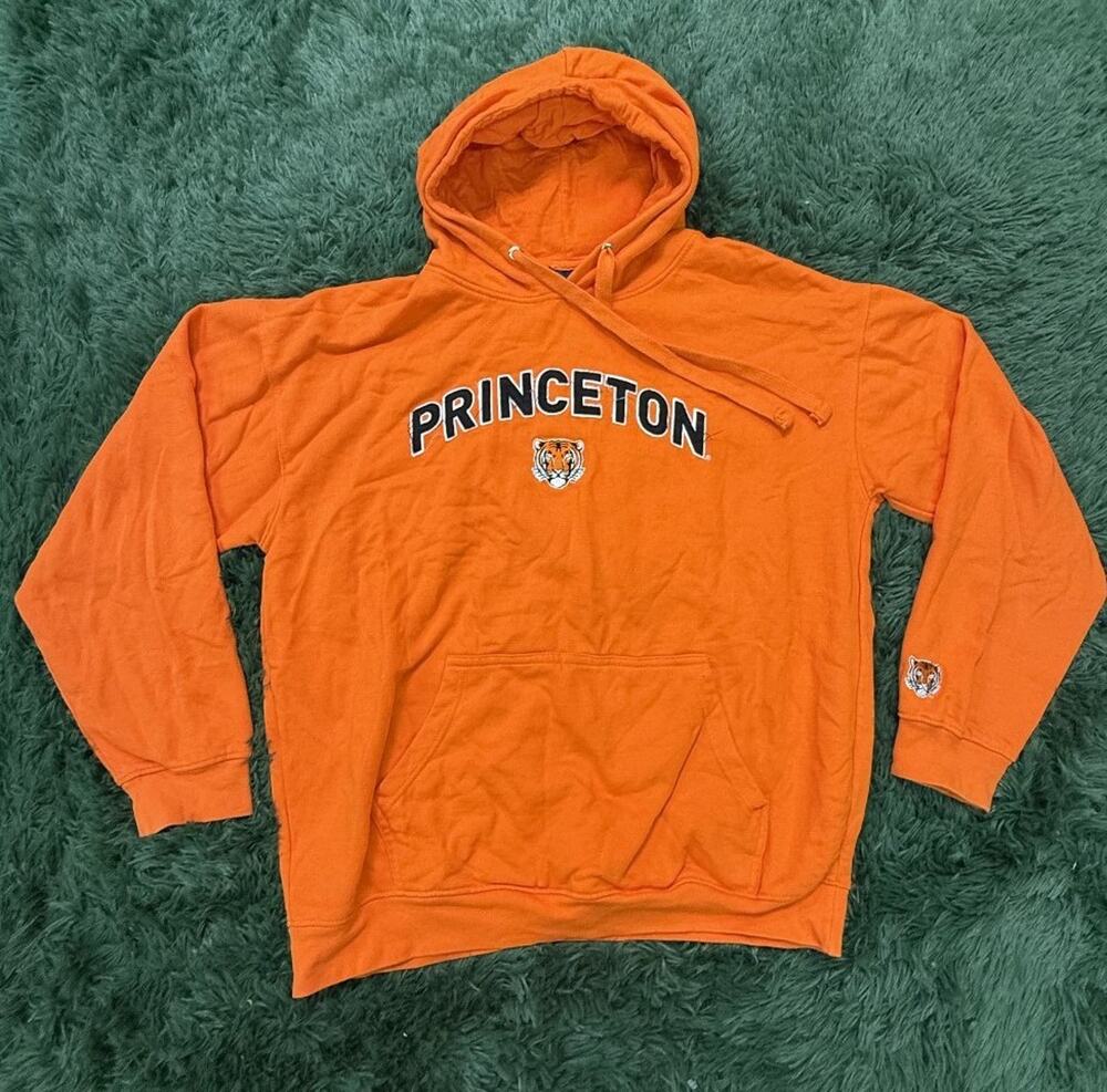 OVB Old Varsity Brand Princeton Tigers Pullover Hoodie Men's Orange Activewear